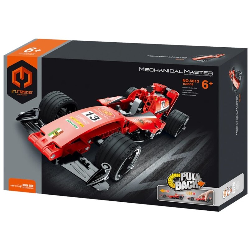 Klocki plastikowe IM.MASTER Pull Back Wyścigówka IM5813