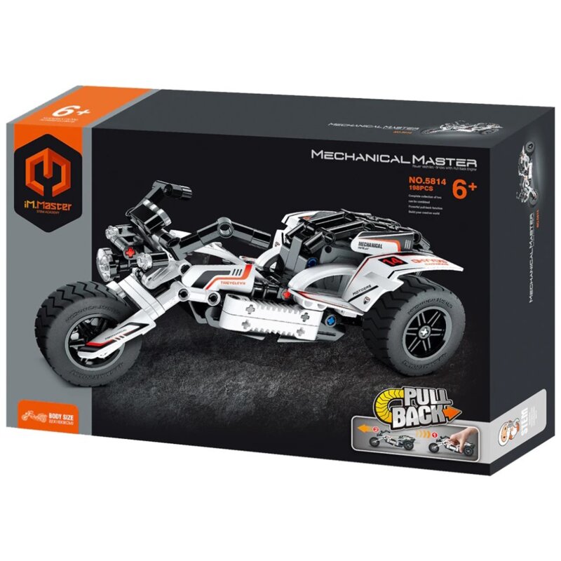 Klocki plastikowe IM.MASTER Pull Back Motocykl IM5814