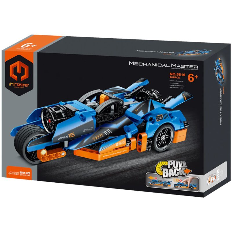 Klocki plastikowe IM.MASTER Pull Back Motocykl IM5816