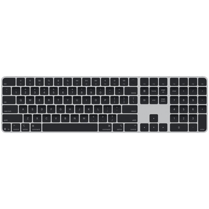 Klawiatura APPLE Magic Keyboard z Touch ID, Numpad (US) Czarno-srebrny