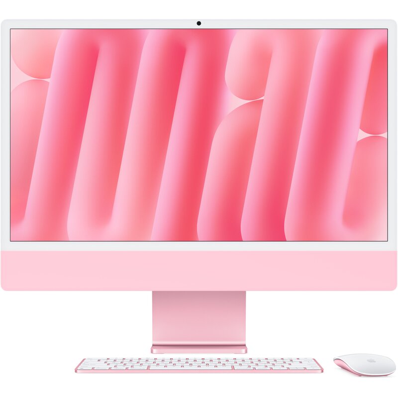 Komputer All in One APPLE iMac 2024 23.5" Retina M4 (8 rdzeni) 16GB RAM 256GB SSD macOS Różowy