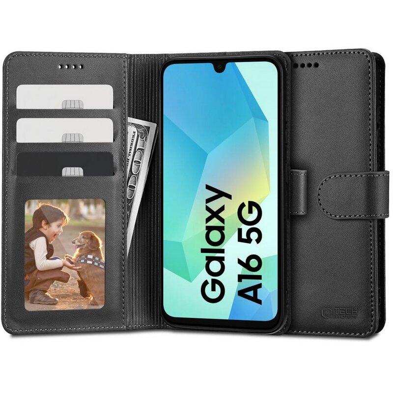 Etui TECH-PROTECT Wallet do Samsung Galaxy A16 4G/5G Czarny