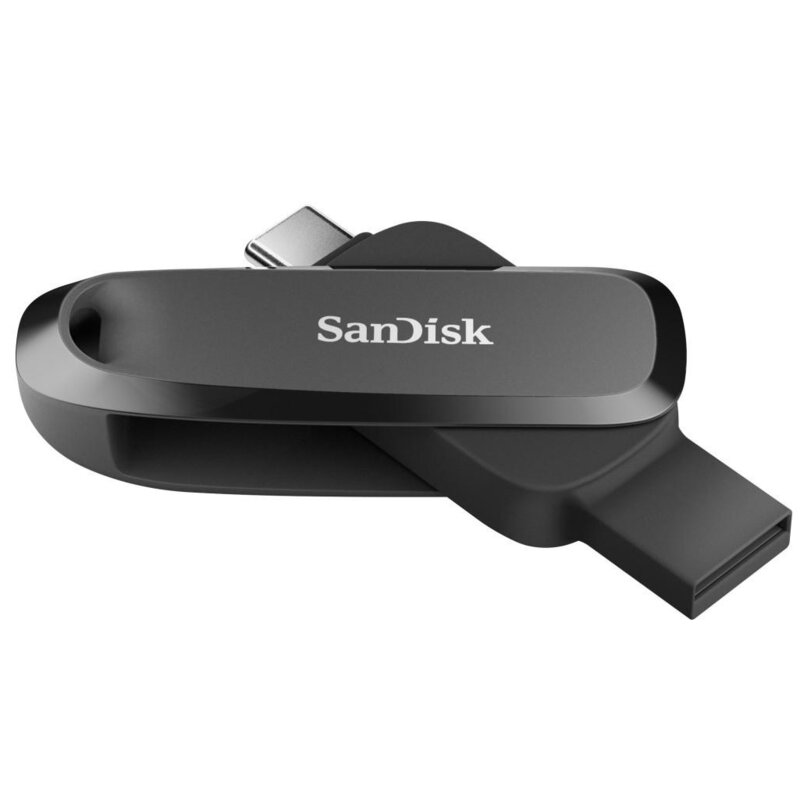 Pendrive SANDISK Phone Drive 128GB, USB-C / USB-A, 3.2 Gen. 1, Odczyt 100 MB/s Czarny