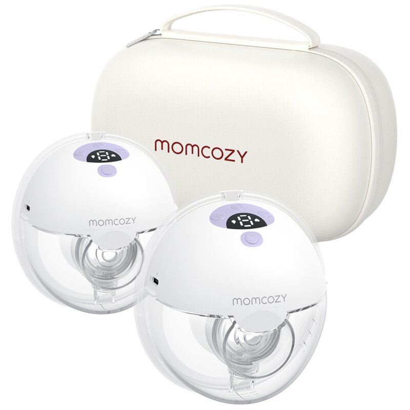 Laktator MOMCOZY M5 Podwójny Biało-fioletowy