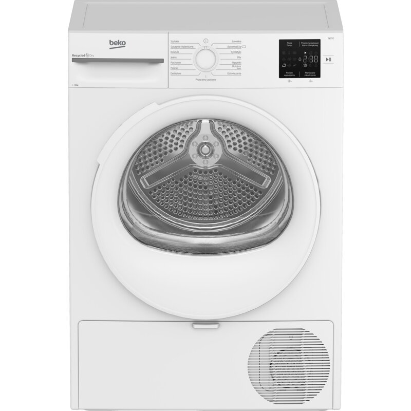 Suszarka BEKO b300 BM3T3820W Slim 47cm 8kg Pompa ciepła AquaWave GentleCare