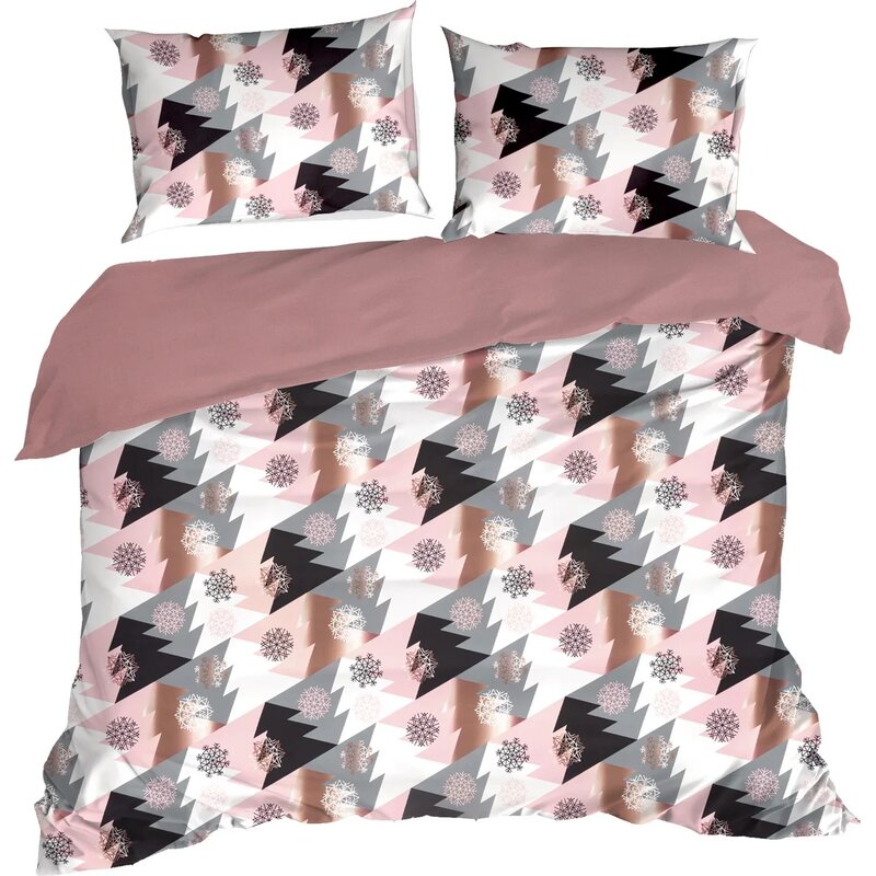 Pościel EUROFIRANY Aura 160 x 200 cm Różowy