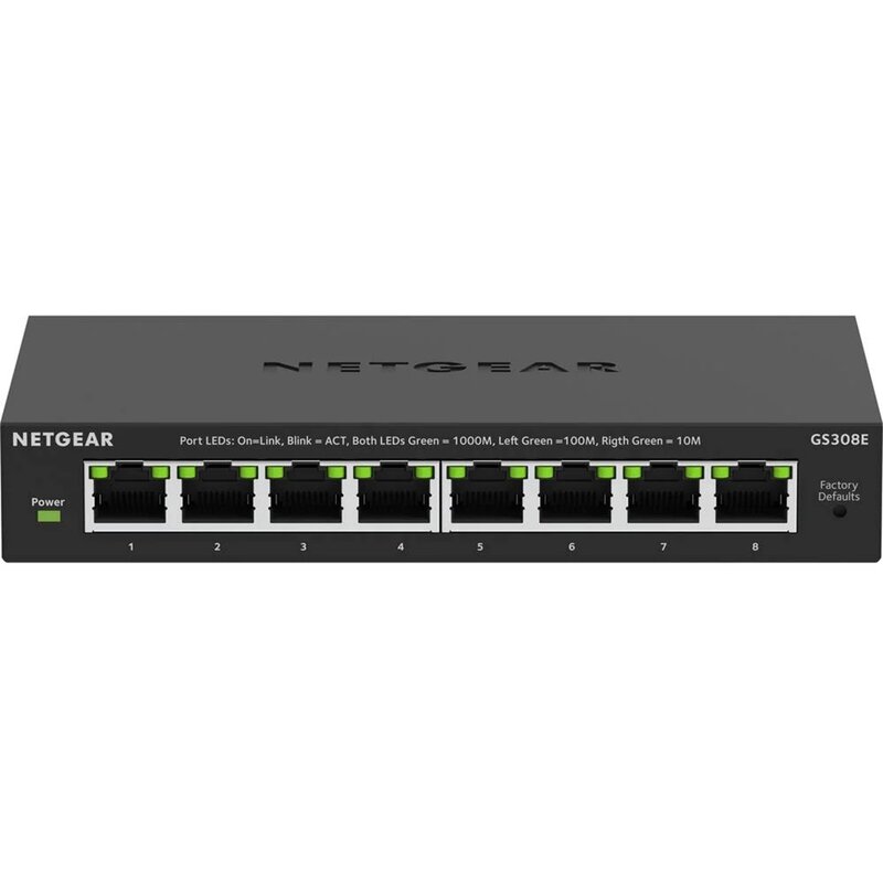 Netgear GS308E-400EUS Czarny
