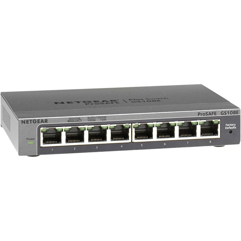 Switch NETGEAR GS108E-400EUS Gigabit Ethernet, 8 portów, Zarządzalny