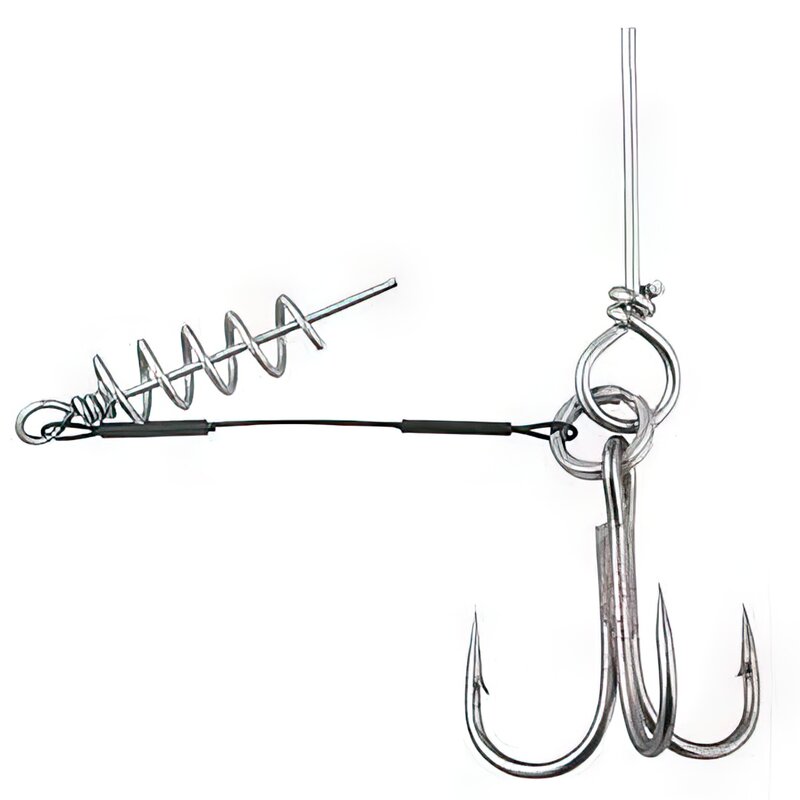 Dozbrojka z korkociągiem DRAGON American Fishing Wire PDF-55-200-2006 6 cm 20 kg (2 szt.)