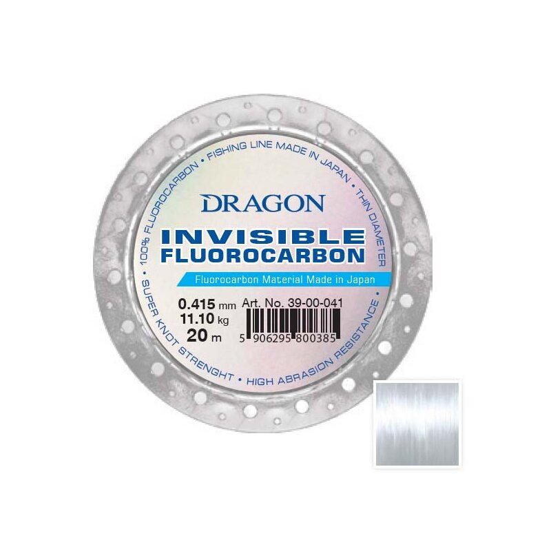 Fluorocarbon DRAGON Invisible 0.325 mm / 20m Przezroczysty
