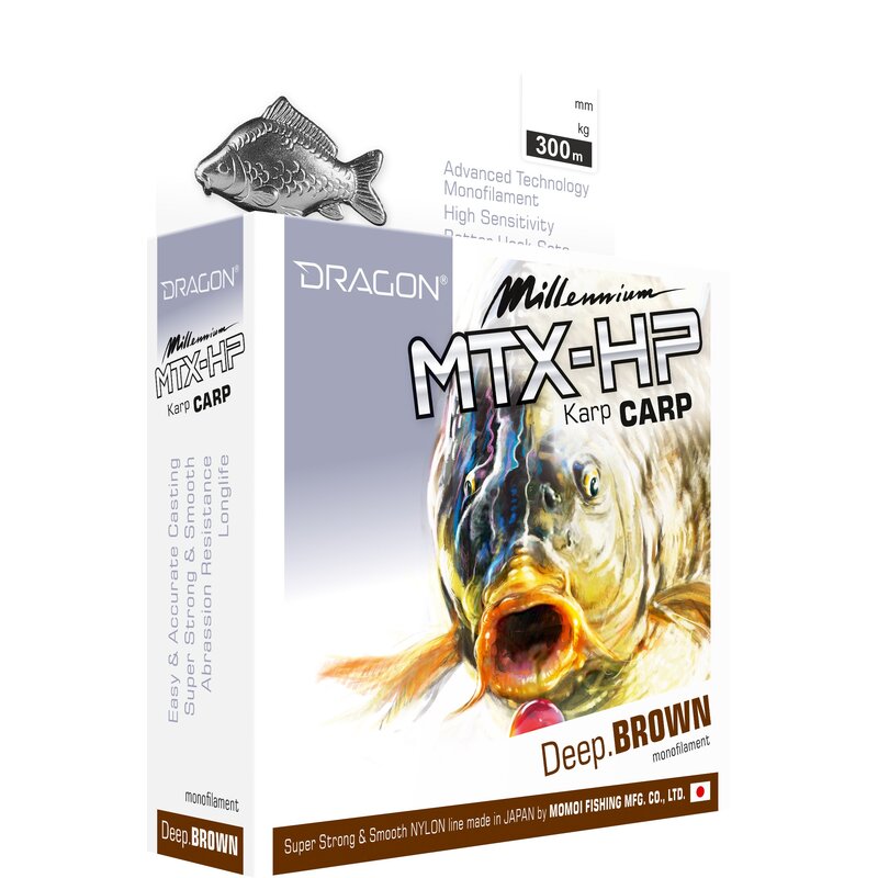 Żyłka DRAGON Millenium MTX-HP Karp 0.25 mm / 300 m Ciemnobrązowy