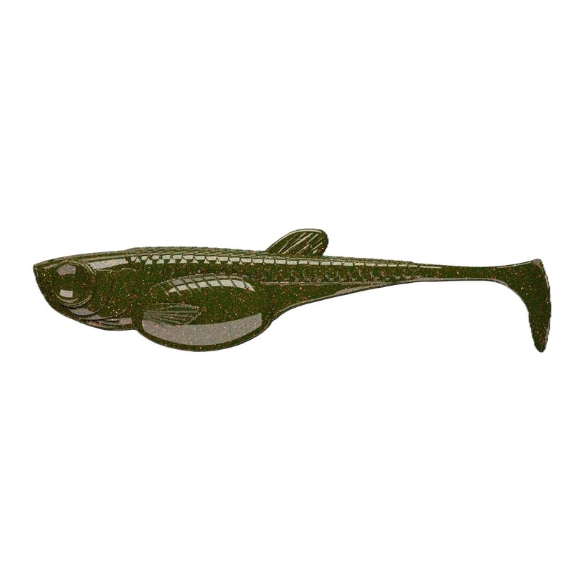 Przynęta LIBRA LURES Embrion Shad 3” (7.5 cm) Motor Oil Green