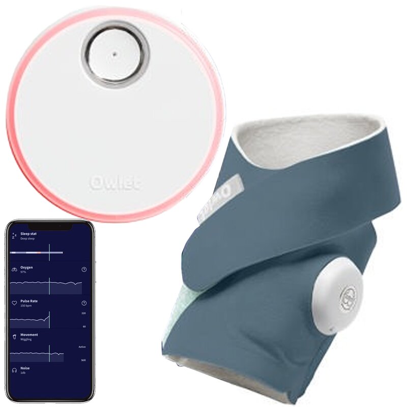 Niania elektroniczna OWLET Dream Sock Monitor oddechowy Granatowy