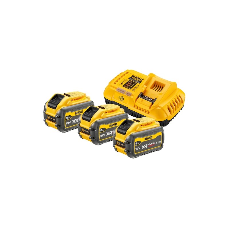 Akumulator DEWALT DCB118X3-QW 9Ah 18V/54V (3 szt.) + Ładowarka