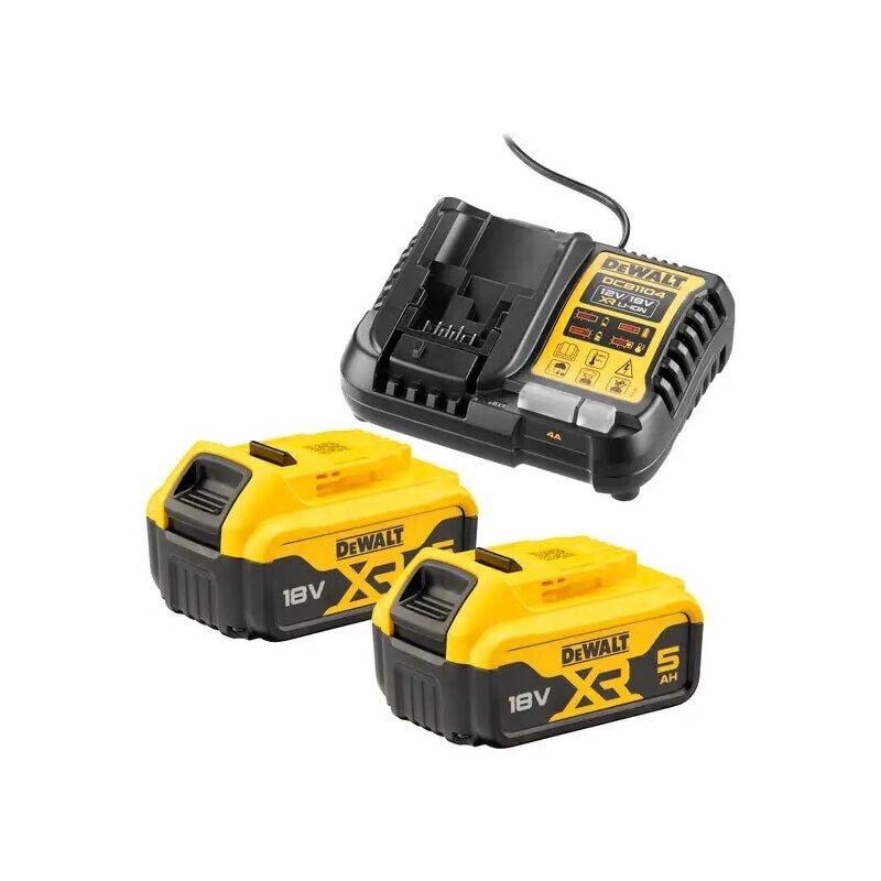 Akumulator DEWALT DCB1104P2 18V 5Ah + Ładowarka
