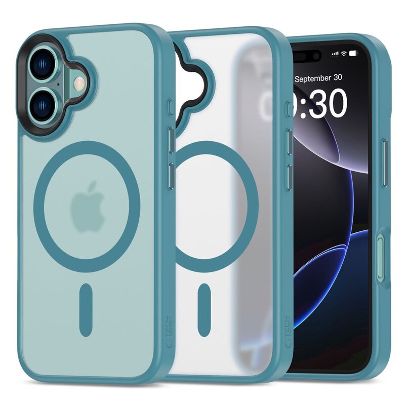 Etui TECH-PROTECT MagMat MagSafe do Apple iPhone 16 Turkusowy