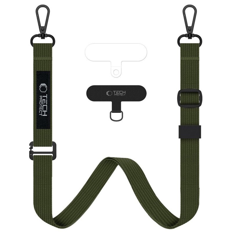 Smycz do telefonu TECH-PROTECT C6S Rope Crossbody Strap Zielony