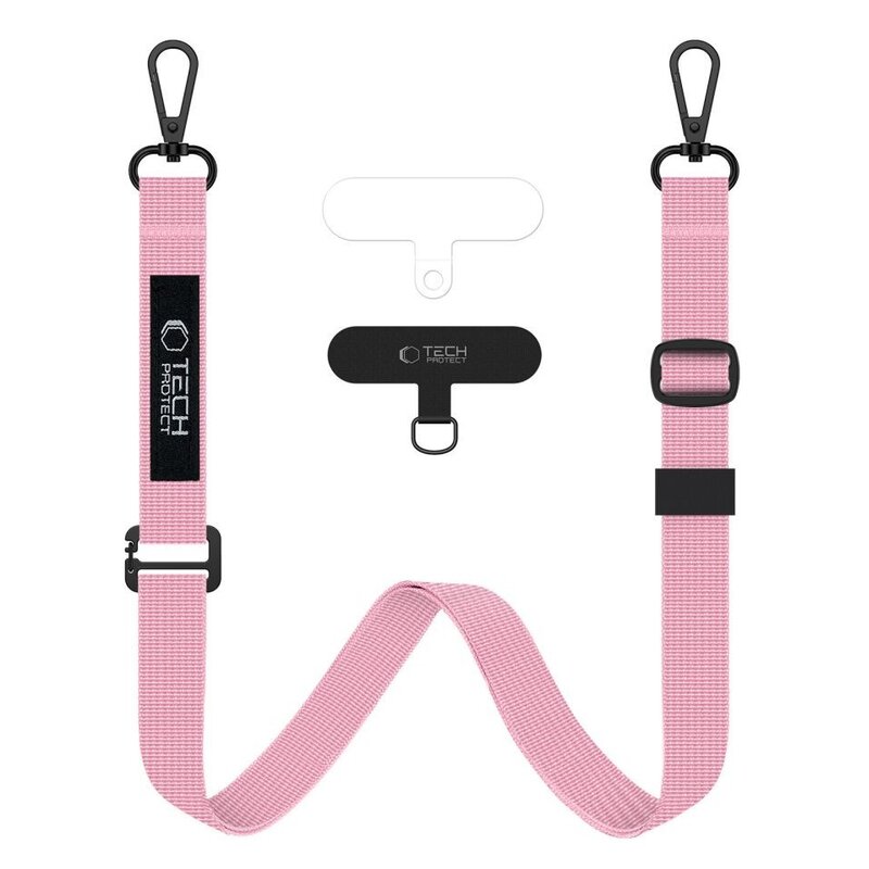 Smycz do telefonu TECH-PROTECT C6S Rope Crossbody Strap Różowy
