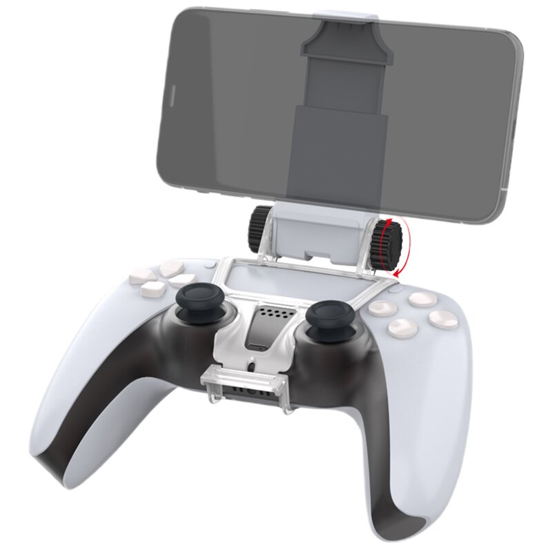 Uchwyt na telefon DOBE TP5-0527B do kontrolera PS5 Biały