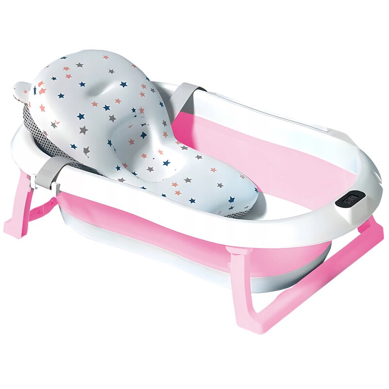 Wanienka EXTRALINK EX.20994 dla dzieci z termometrem LED Różowa