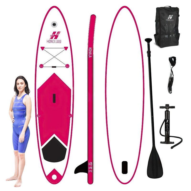 Deska SUP XQMAX Honolulu 320 x 76 x 15 cm Czerwony