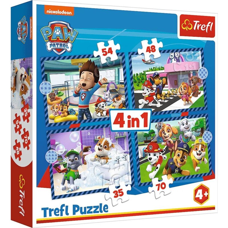 Puzzle TREFL Psi Patrol Psie Sprawy 4w1 34650 (207 elementów)
