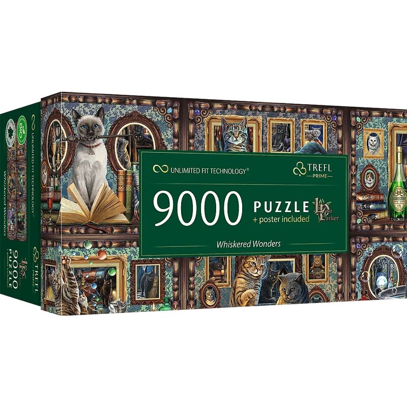 Puzzle TREFL Prime Unlimited Fit Technology Whiskered Wonders 81035 (9000 elementów)