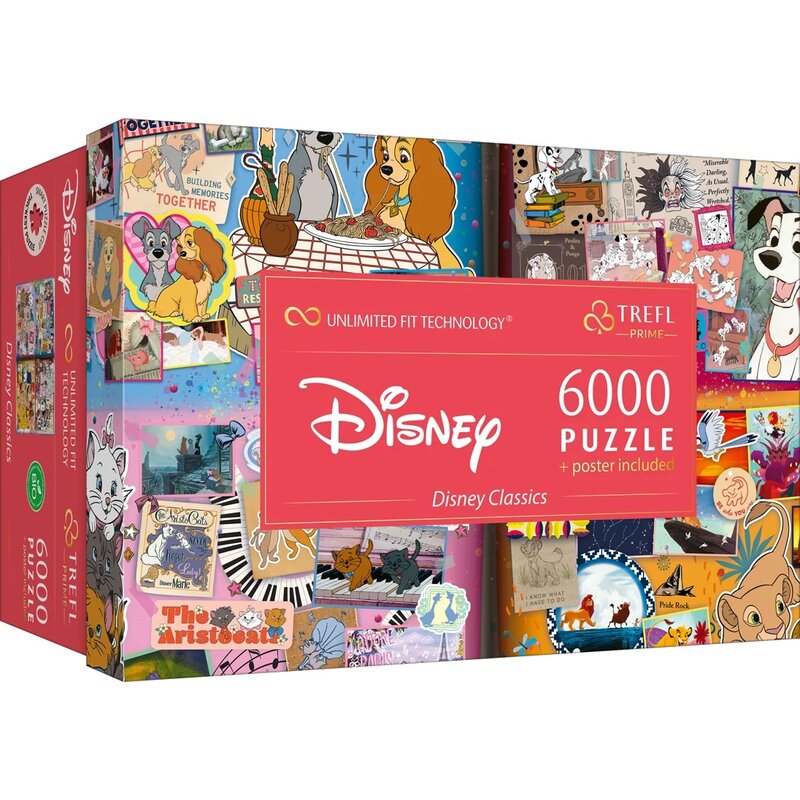 Puzzle TREFL Prime Unlimited Fit Technology The Great Book of Disney 81037 (6000 elementów)