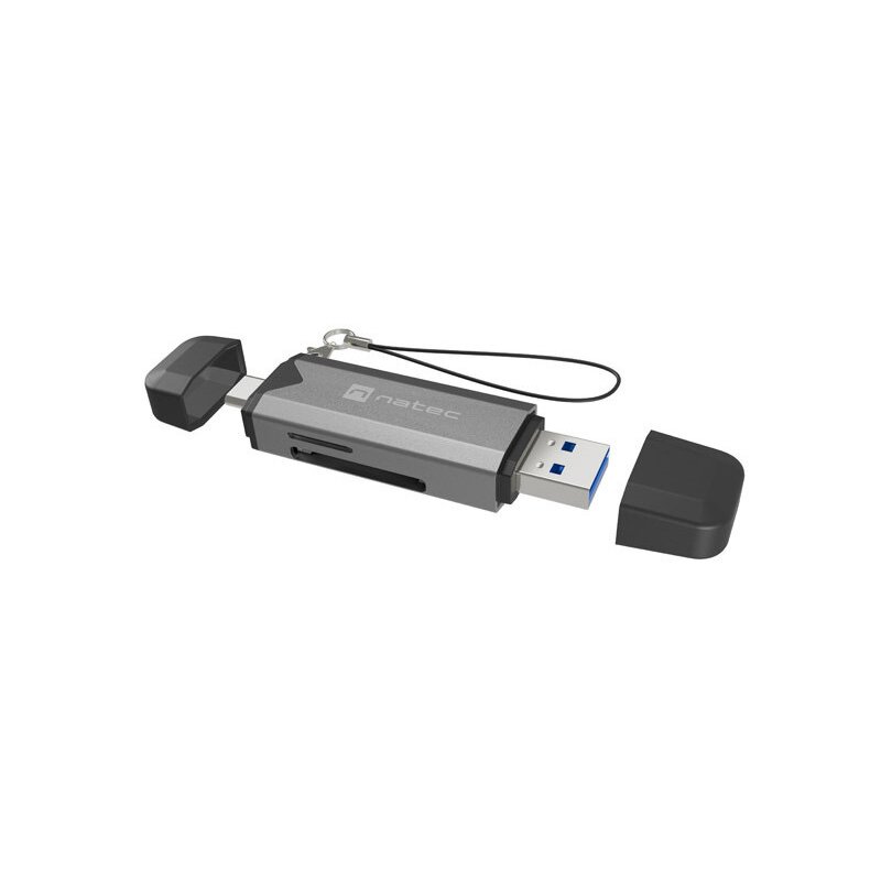 Natec Scarab 3 NCZ-2262 USB-A + USB-C SD/MICRO SD USB 3.1 GEN 1 Szary