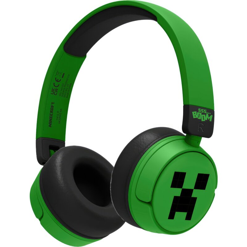 Słuchawki nauszne OTL Kids Minecraft Creeper Zielono-czarny