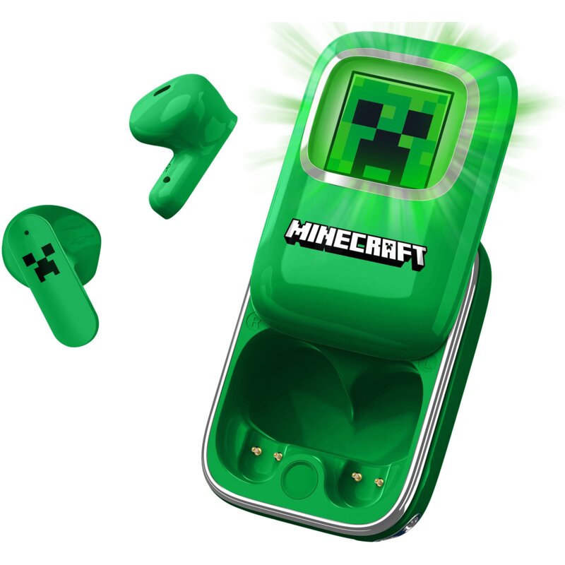 OTL Technologies Minecraft Creeper Slide TWS Dla Dzieci Douszne Zielony