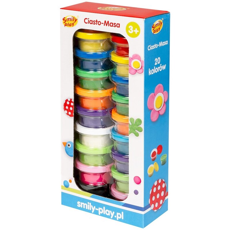 Masa plastyczna SMILY PLAY 20 Kolorów SP85214