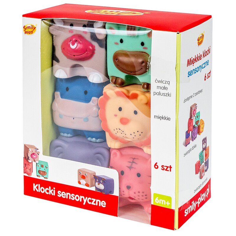 Klocki sensoryczne SMILY PLAY Miękkie SP84491