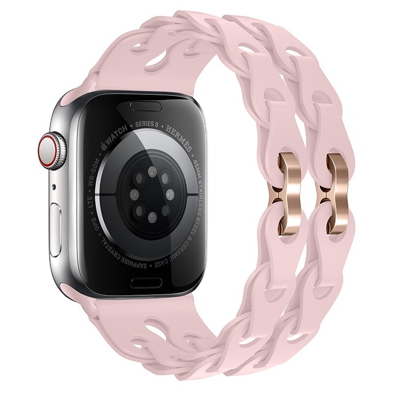 Pasek LUNA A00281 do Apple Watch do koperty 38/40/41 mm Różowy