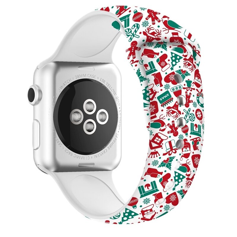 Pasek LUNA do Apple Watch do koperty 38/40/41mm Świąteczny A00299