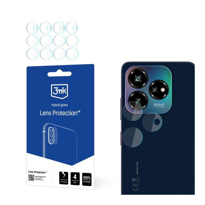 Szkło hybrydowe na obiektyw 3MK Lens Protection do ZTE Blade V60 Design