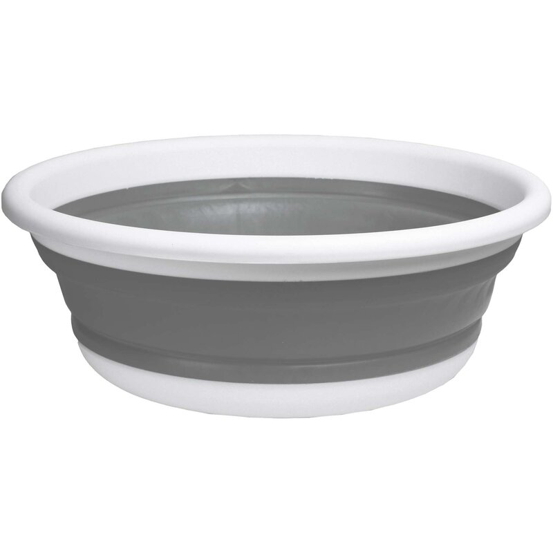 Kosz na pranie GOCKOWIAK Elba 9L Biało-szary