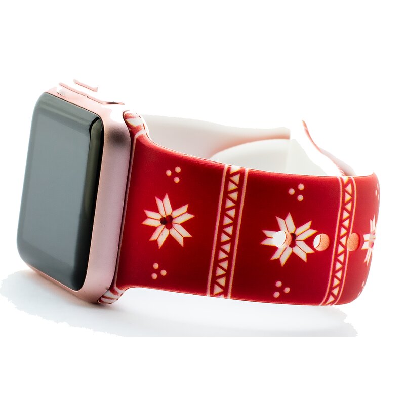 Pasek LUNA do Apple Watch do koperty 40/41 mm A318 Edycja świąteczna zakolanówki