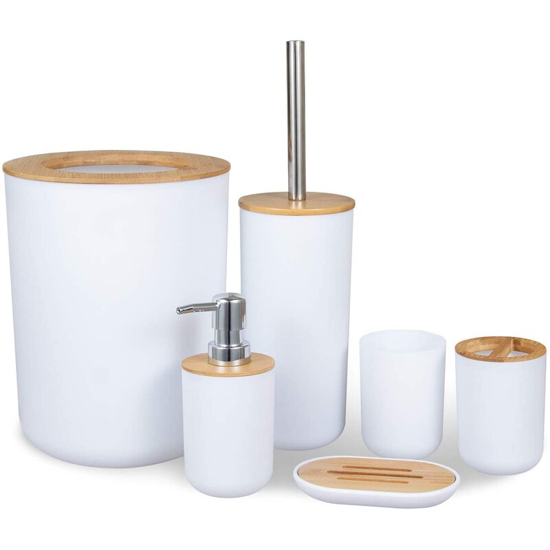 Zestaw akcesoriów łazienkowych GOCKOWIAK Timor Biały