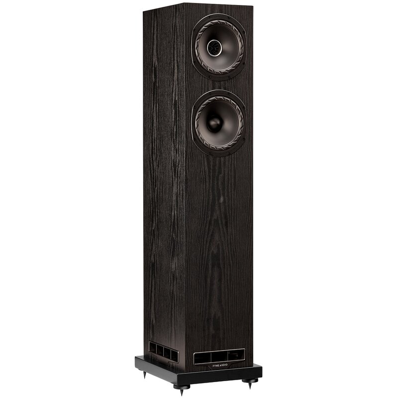 Podłogowa kolumna głośnikowa FYNE AUDIO F501E Czarny jesion (1 szt.) ,Obudowa MDF, Typ Bass Reflex, Technologia BassTrax