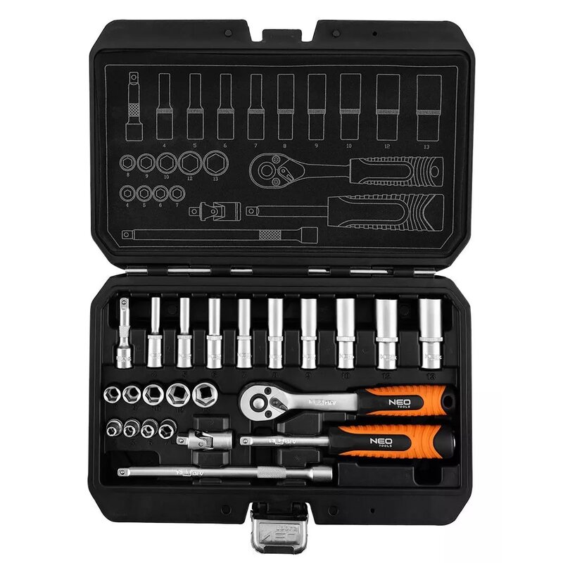 Zestaw kluczy nasadowych NEO TOOLS 10-231 (23 elementy)