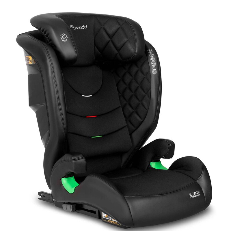 Fotelik samochodowy NUKIDO Louis i-Size 100-150 cm (15-36 kg) Czarny