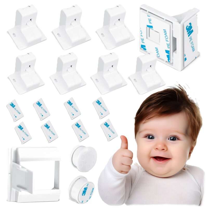 Magnetyczne zabezpieczenie szafek RICOKIDS 798010 (8 szt.)