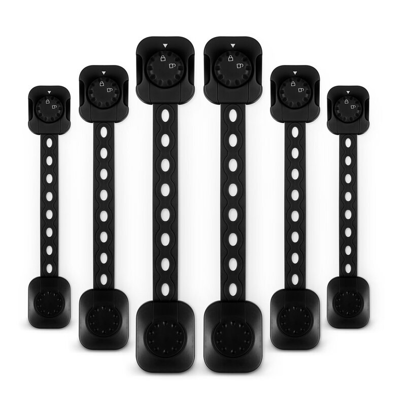 Zabezpieczenie szafek i szuflad RICOKIDS RK-982 (6 sztuk) Czarny