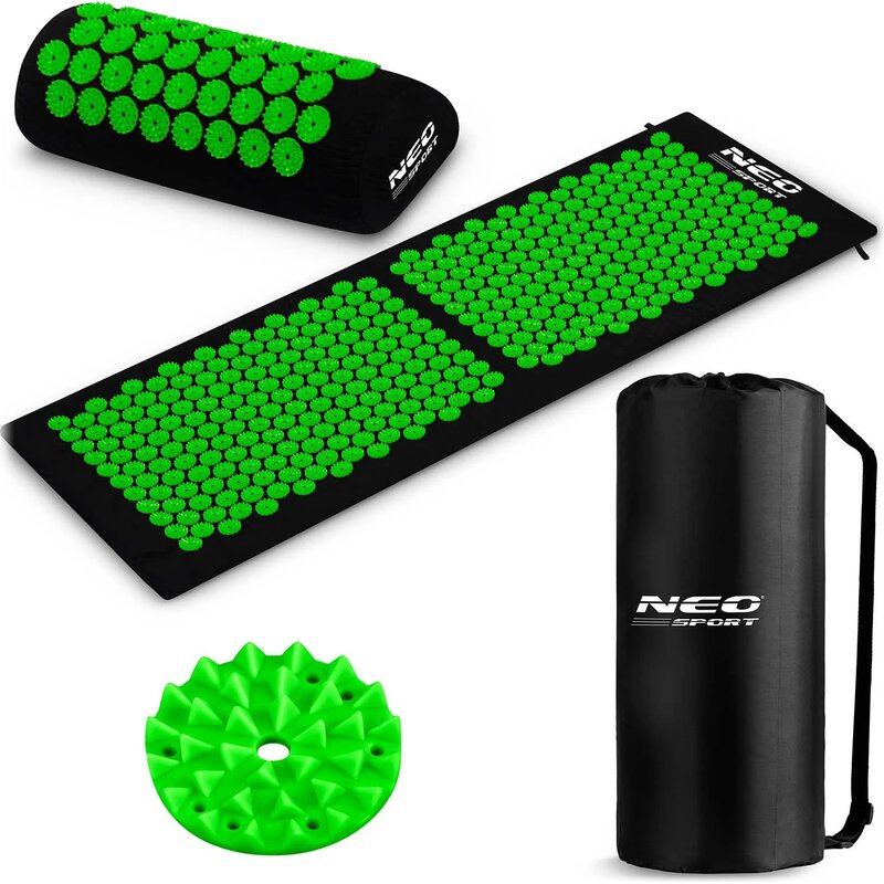 Mata do akupresury NEO-SPORT NS-901 Czarno-zielony