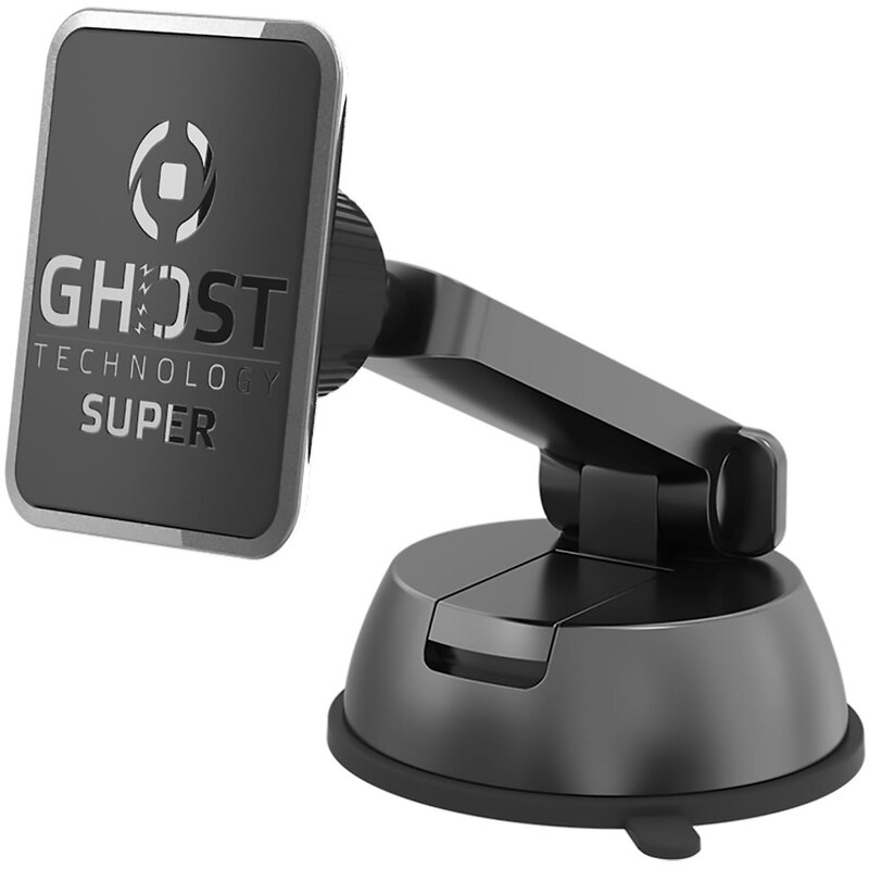 Uchwyt na telefon i smartfon CELLY GHOSTSUPERDASH Czarny uchwyt samochodowy na deskę rozdzielczą