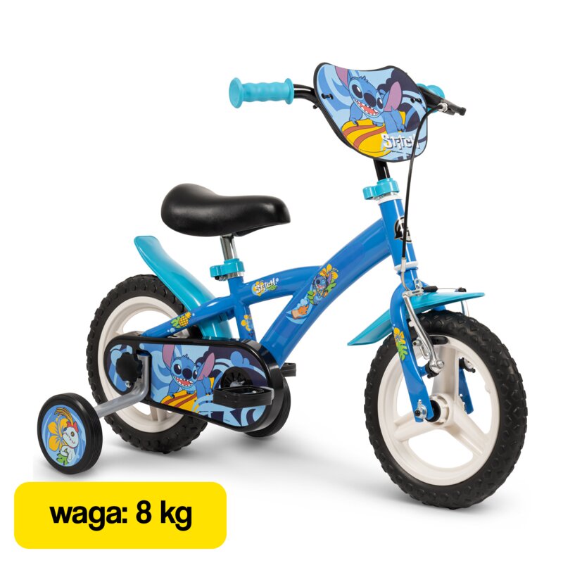 Rower dziecięcy HUFFY Stitch 22864W 12 cali Niebieski Wzrost: 85-100 cm Wiek: 3 lata