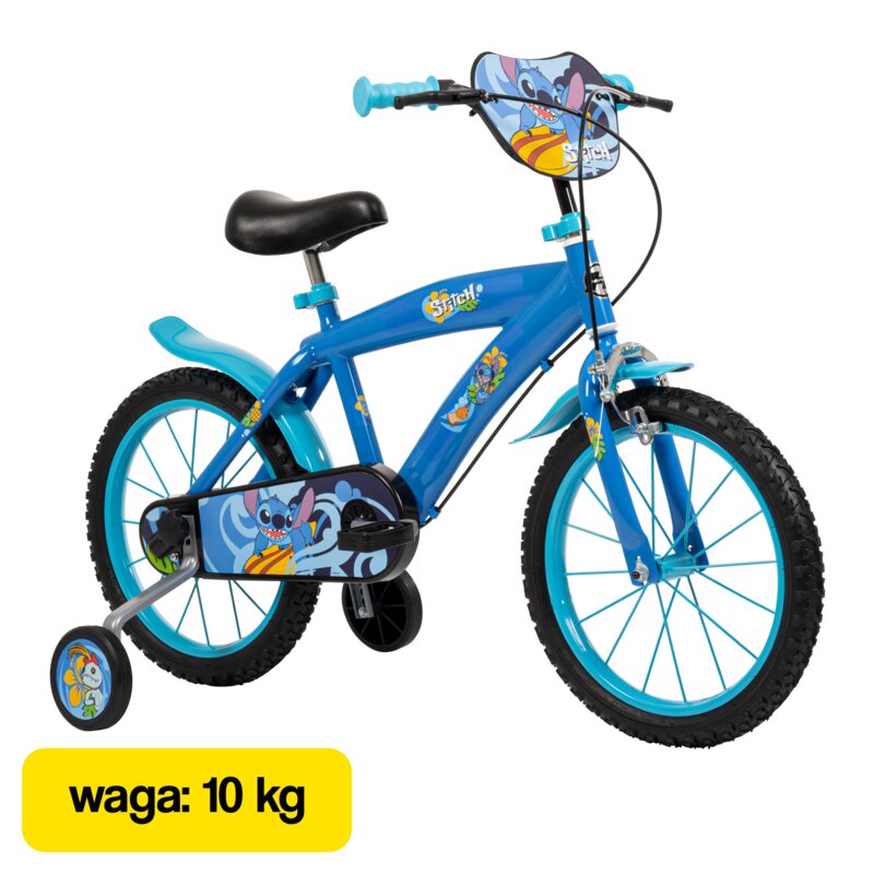Rower dziecięcy HUFFY Stitch 21984W 16 cali Niebieski Wzrost: 100-120 cm Wiek: 5-7 lat