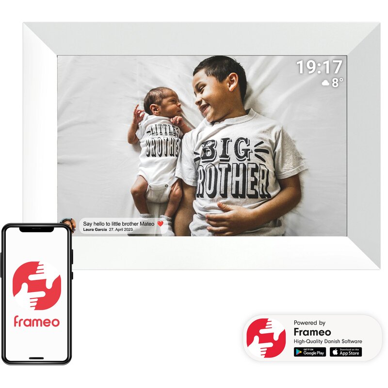 Ramka cyfrowa DENVER Frameo PFF-1026W Biały