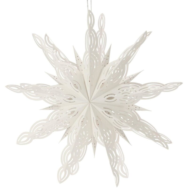 Gwiazda choinkowa CHRISTMAS DECORATION 75 cm Biały